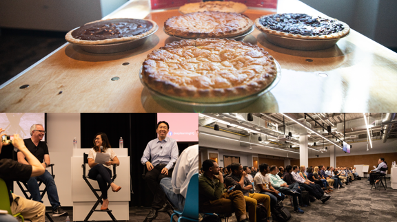 Photos from Pie & AI meetup at Google’s office in Sunnyvale