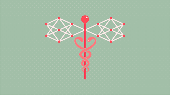 Neural network with the Caduceus sign
