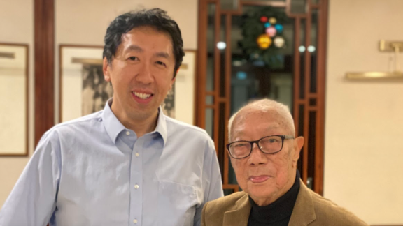 Andrew Ng with his grandfather