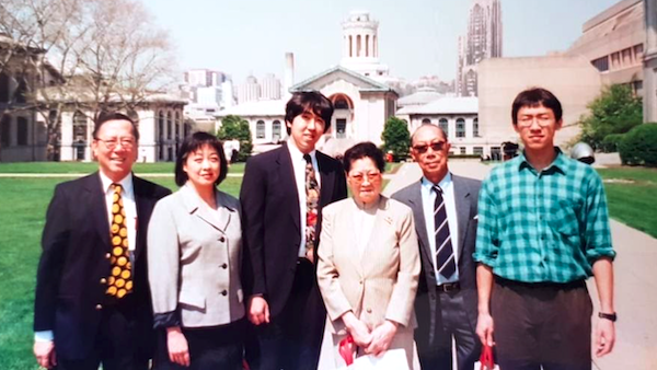 Andrew Ng and his family on his graduation day