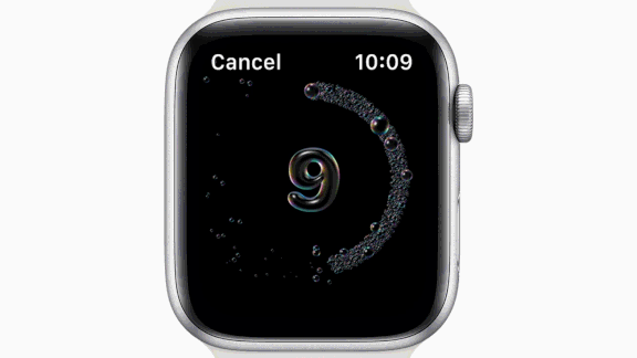 Apple watch with countdown