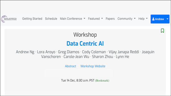 The NeurIPS Data-Centric AI Workshop Was Amazing!