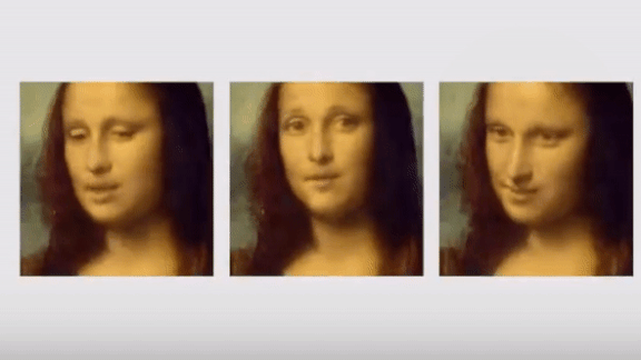 Deepfake video of the Mona Lisa