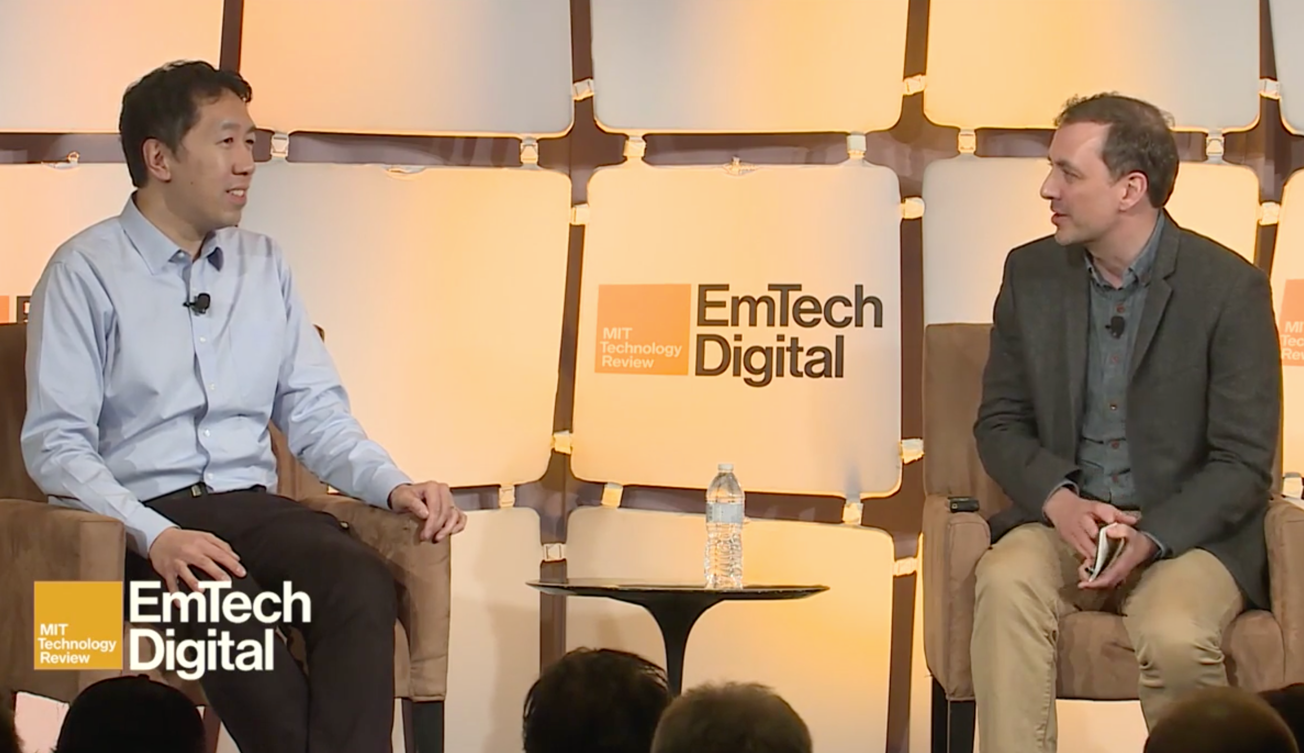 How to Develop Your Own AI Playbook: Andrew Ng and Will Knight at MIT Tech Review’s 2019 EmTech Digital