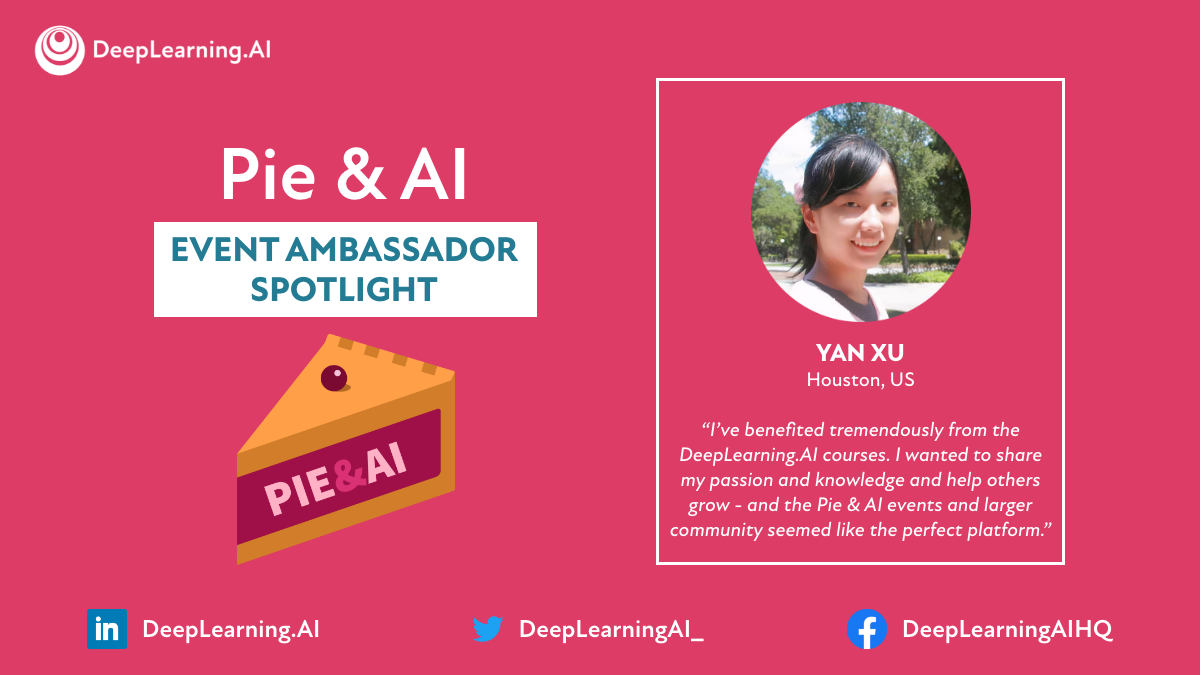 Event Ambassador Spotlight: Yan Xu