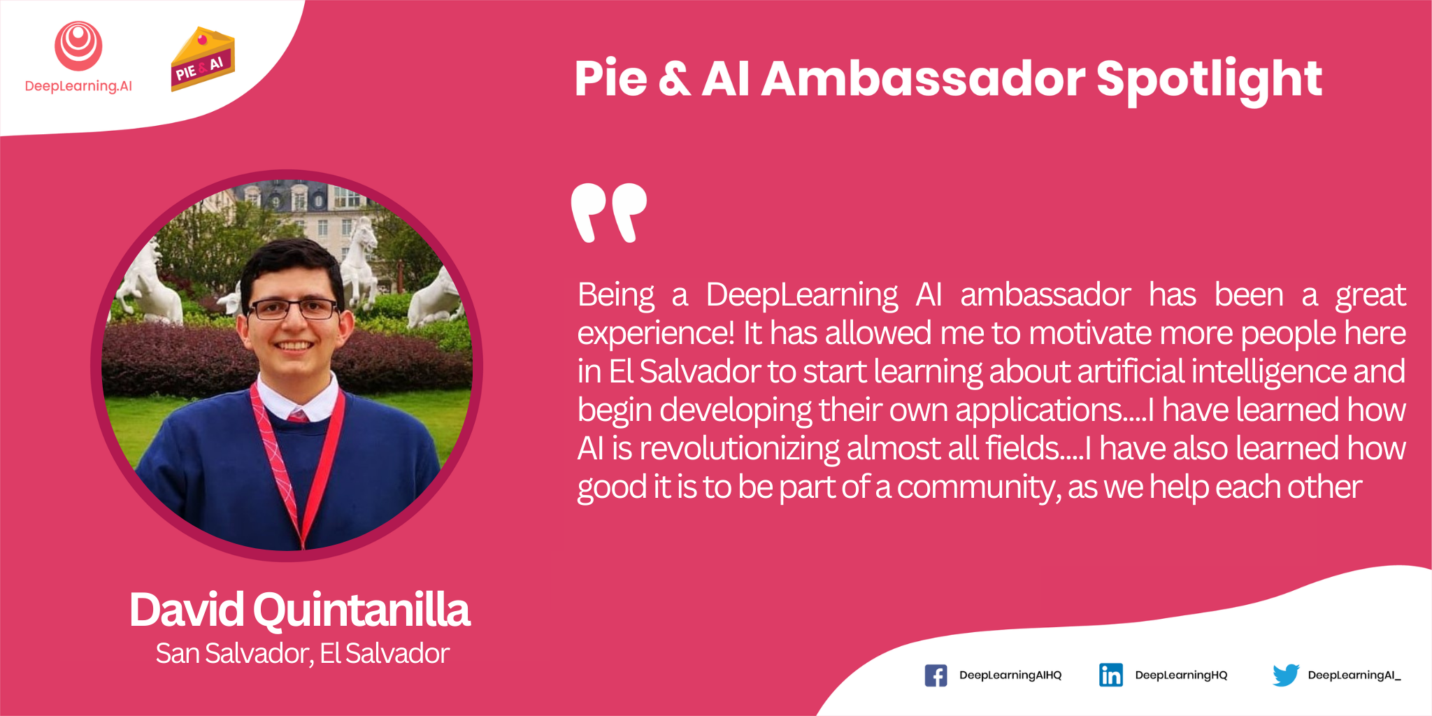 2022 Pie & AI Ambassador Spotlight: David Quintanilla