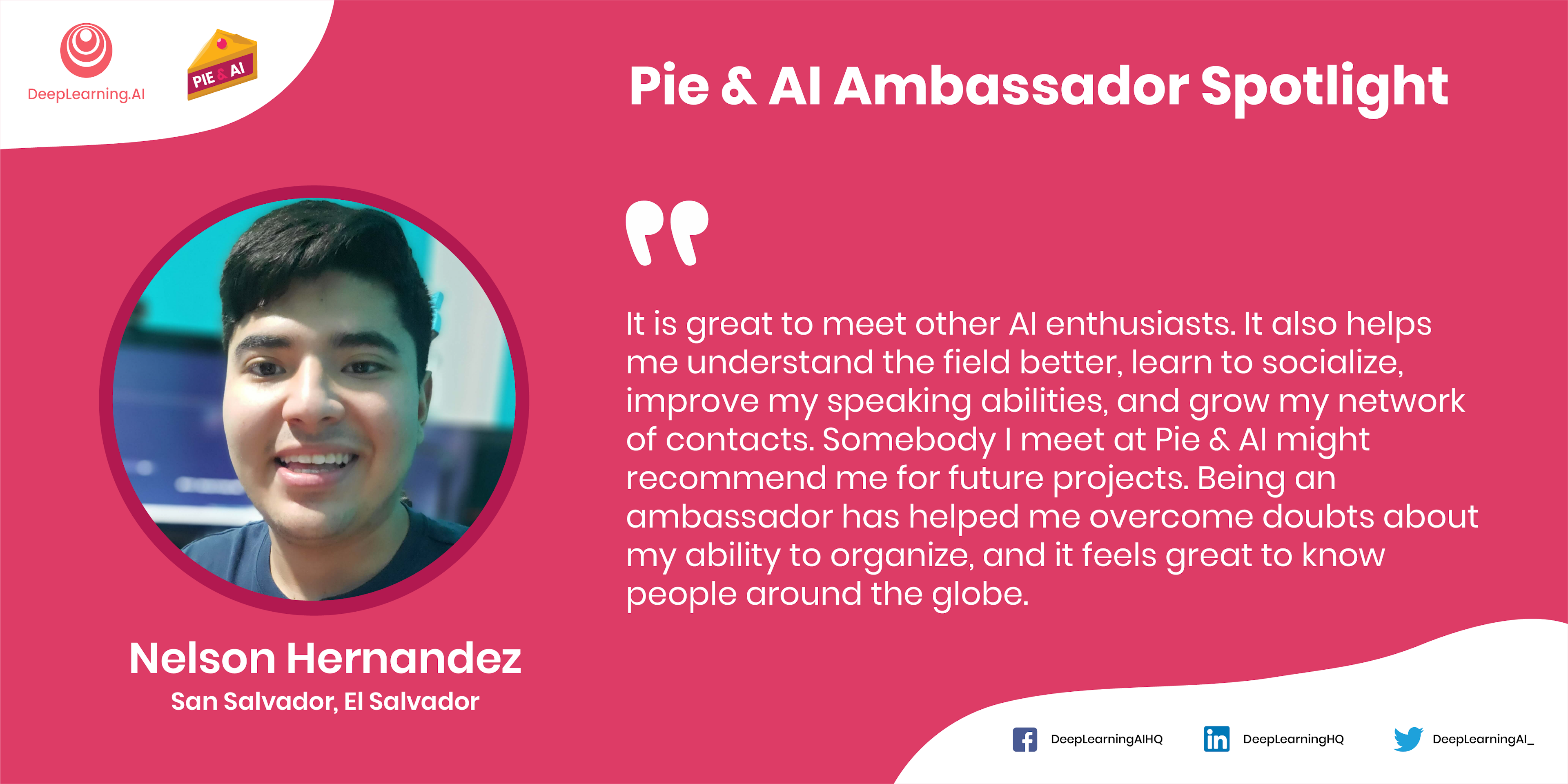 2022 Pie & AI Ambassador Spotlight: Nelson Hernández