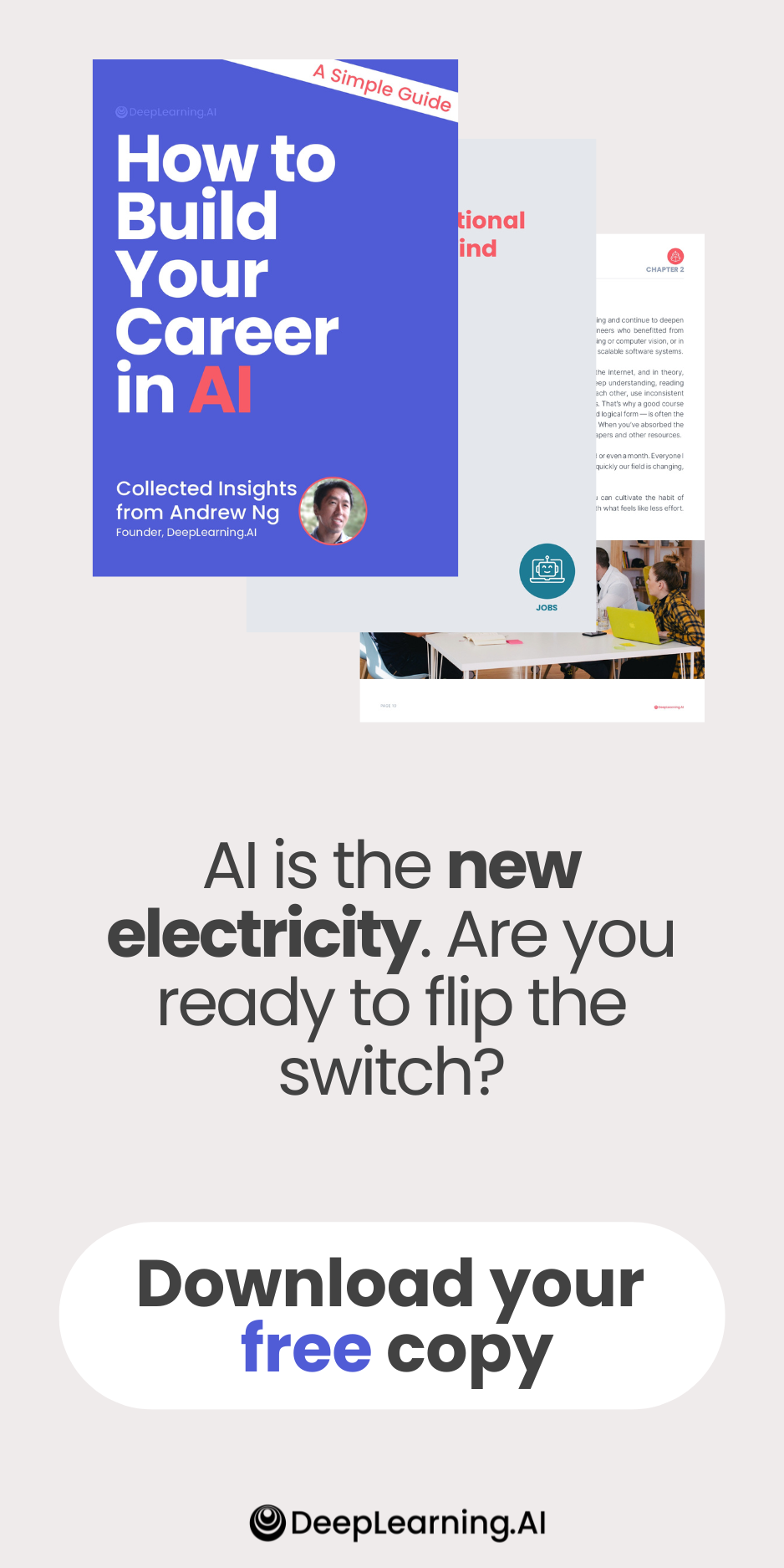 AI is the new electricity. Are you ready to flip the switch? Download your free copy of the ebook.